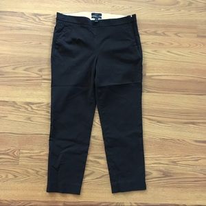 Black Capri Chinos.  Side zip pants, slim pockets.